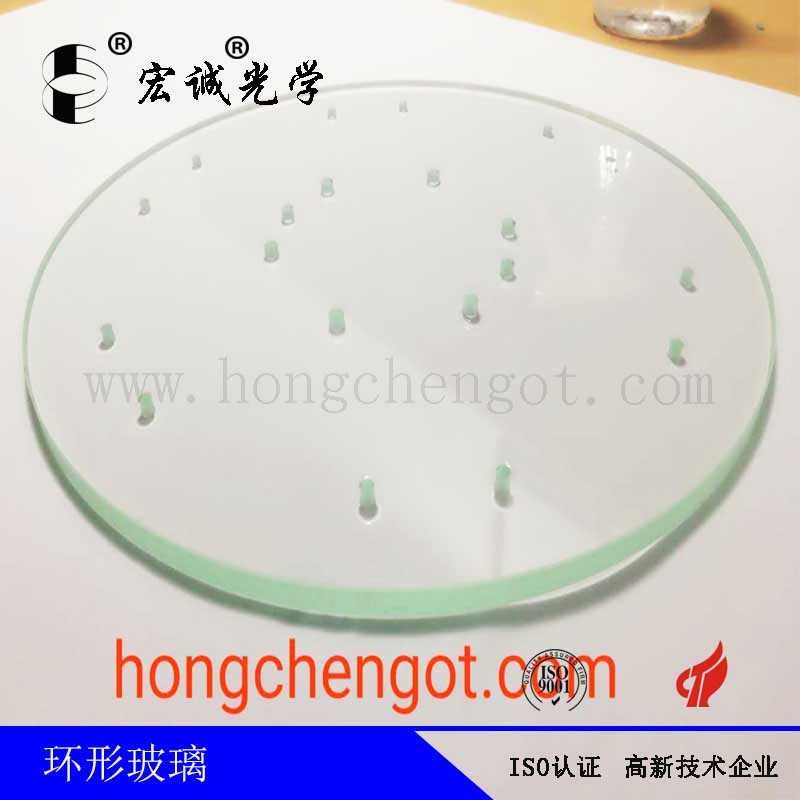 optical ring tempered glass plate 500-800mm wear resistant imager table glass automated inspection glass plate optical screening machine CCD screening machine glass plate